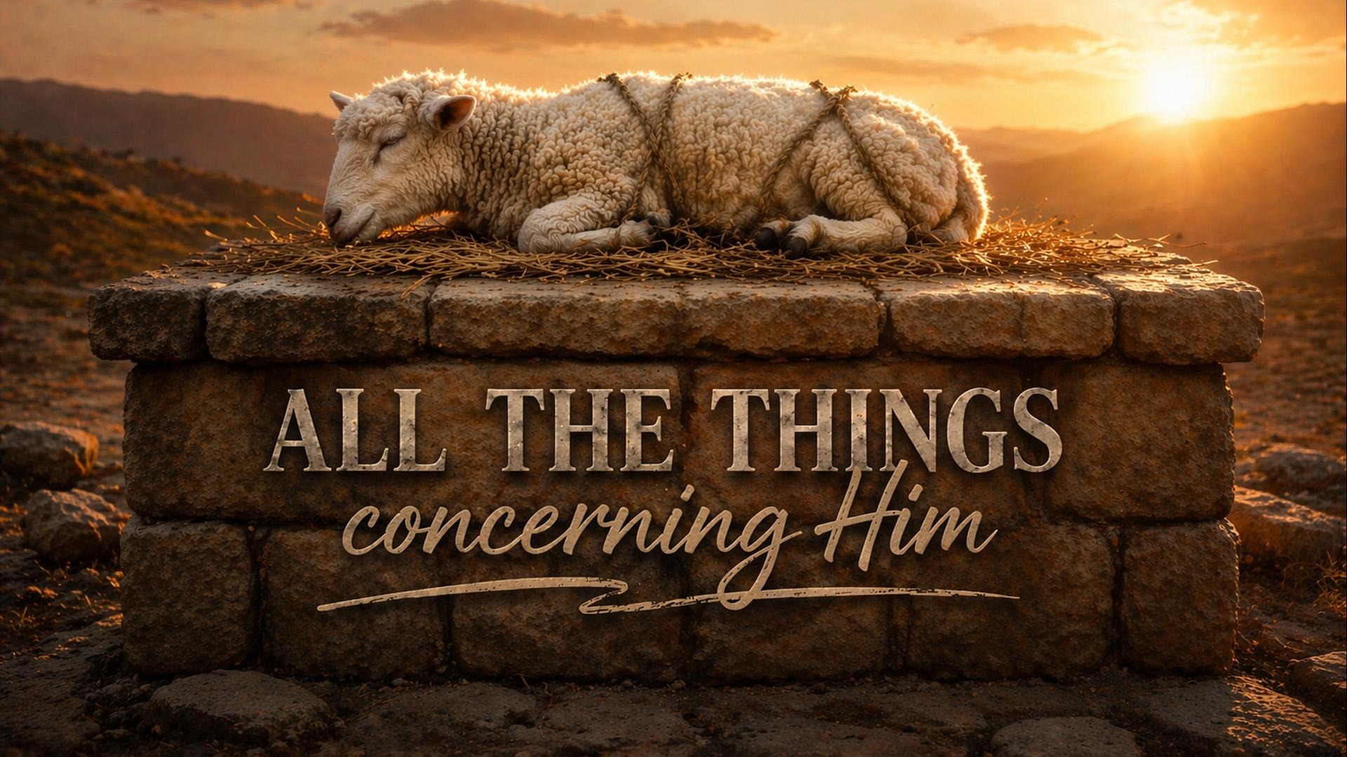 All Things Concerning Him (Luke 24:13-35)